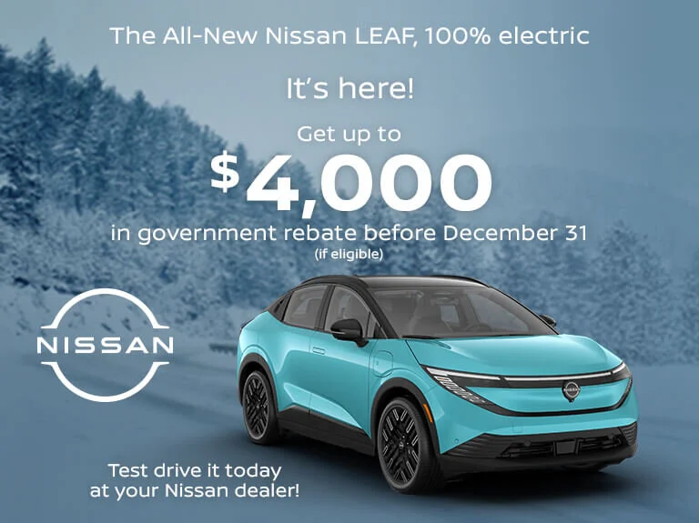 NISSAN LEAF NOVEMBRE Accueil