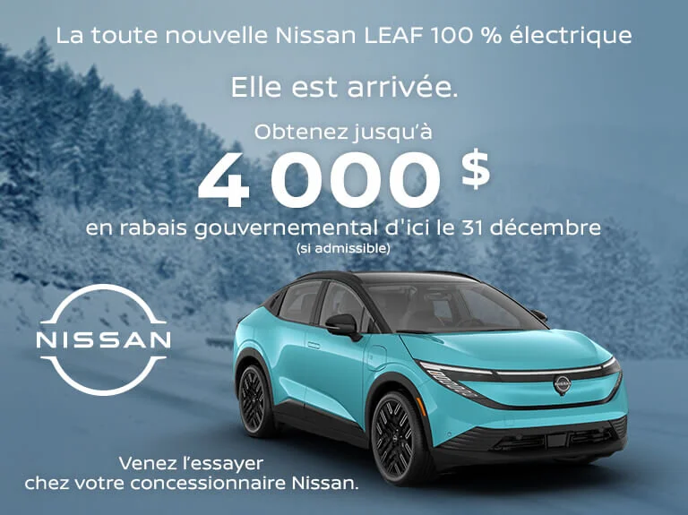 NISSAN LEAF NOVEMBRE Accueil