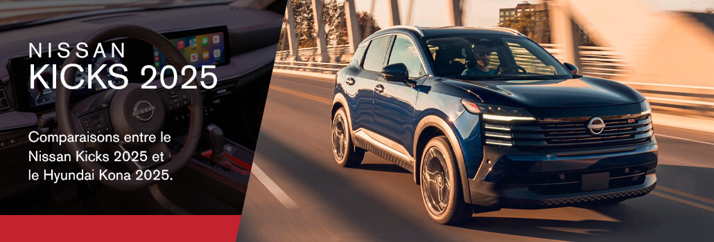 Joliette nissan blog aout NISSAN KICKS 2025 VS HYUNDAI KONA 2025 FR